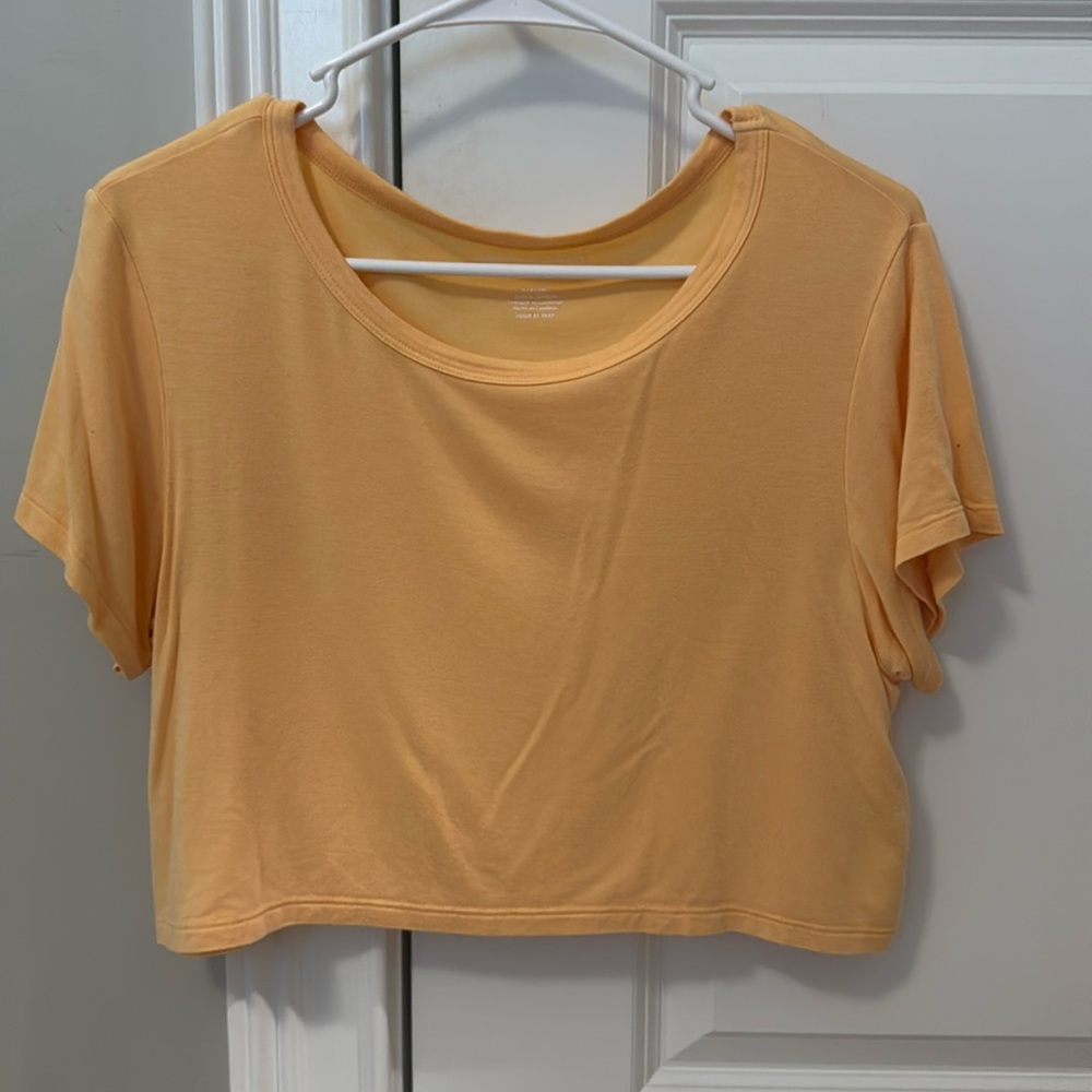 Women's American Eagle Soft & Sexy Orange Crop Top-S